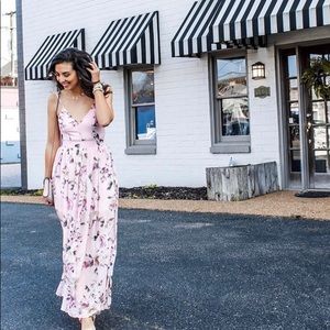 Floral Backless Maxi Dress